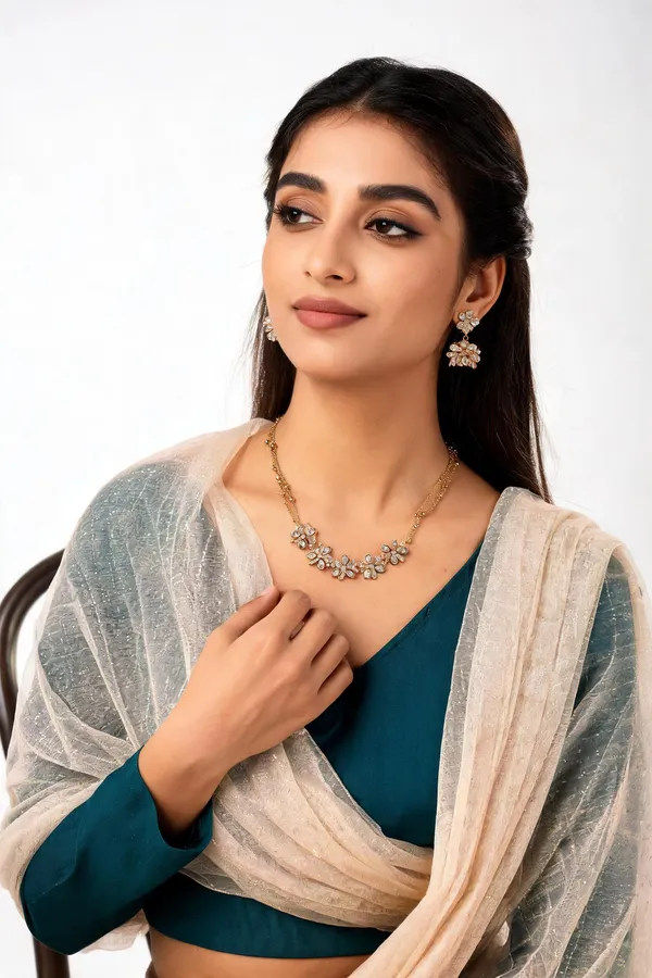 Gold_Gold-Plated_Alloy_Necklace_Earring_Set_For_Women