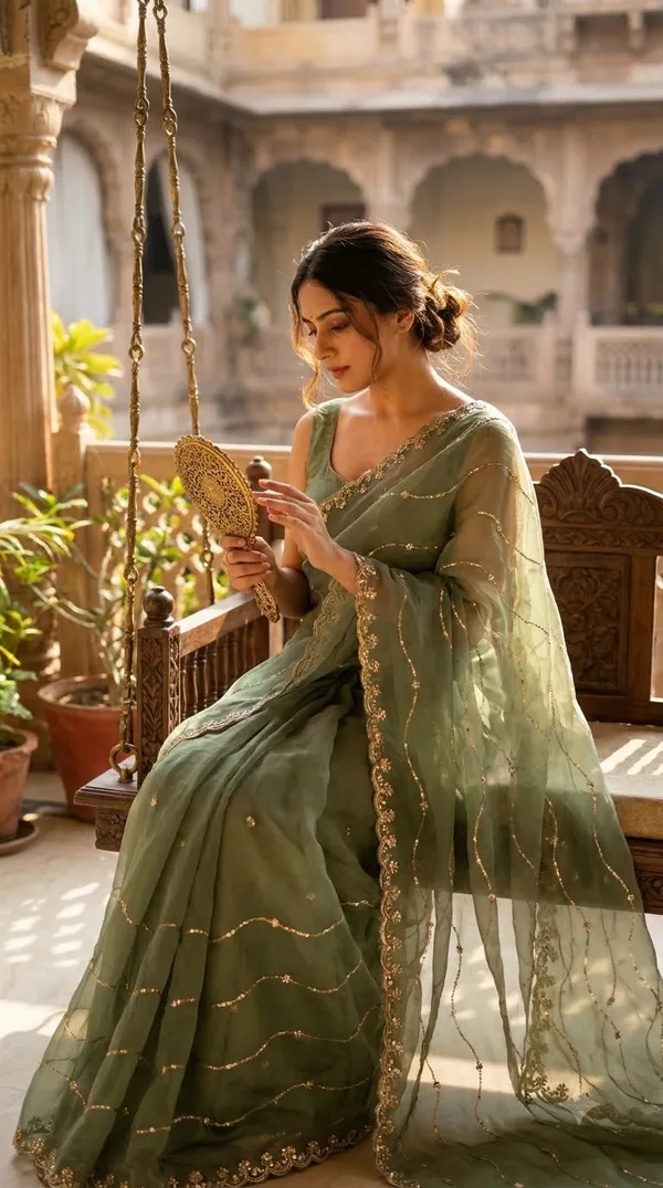 Green_Silk_Embroidered_Saree_For_Women