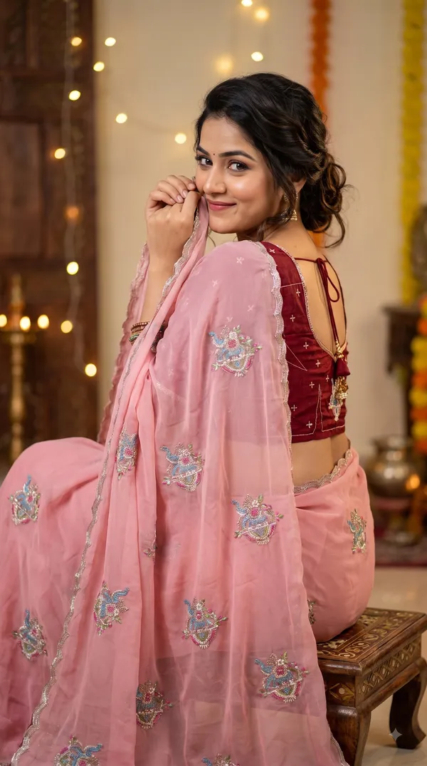 Pink_Silk_Embroidered_Saree_For_Women