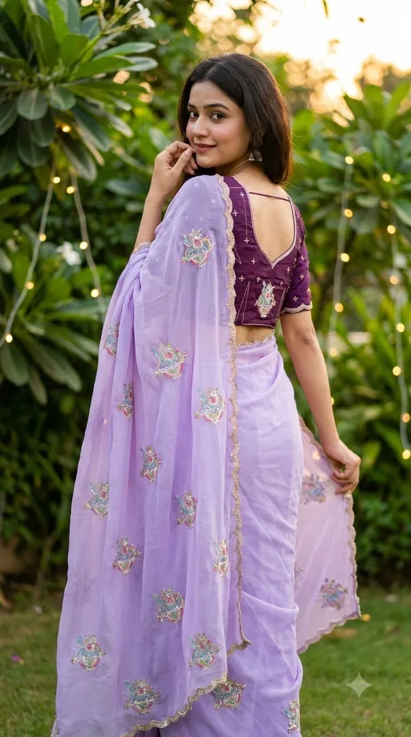 Lavender_Organza_Embroidered_Saree_For_Women