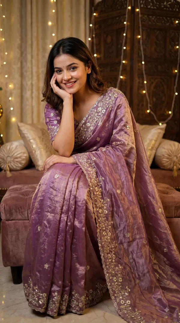 Purple_Organza_Embellished_Saree_For_Women