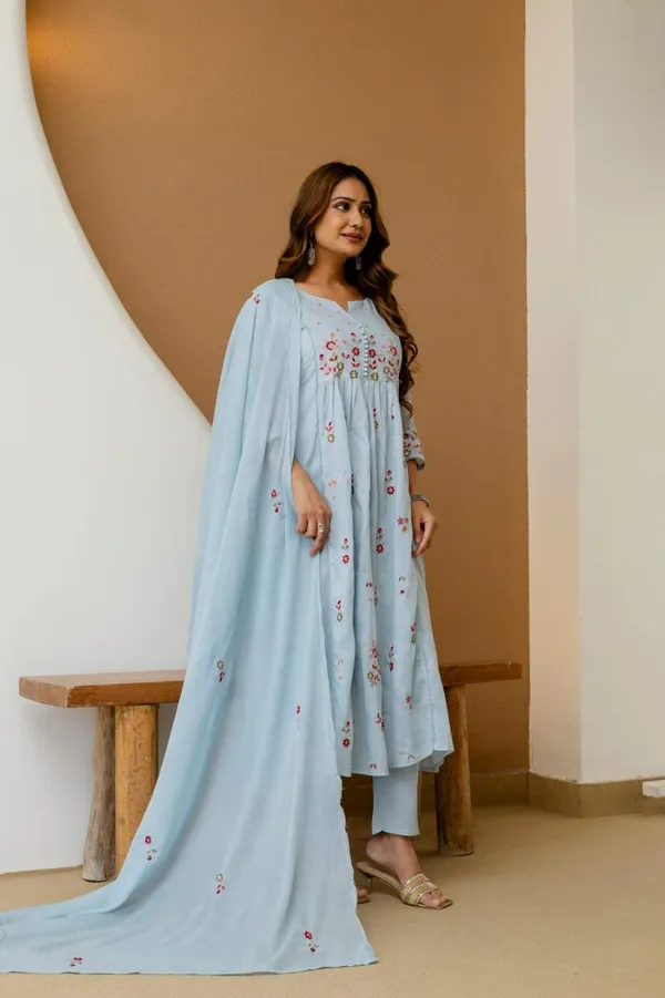 Light_Blue_Silk_Floral_Embroidered_Anarkali_Kurta_Set_For_Women