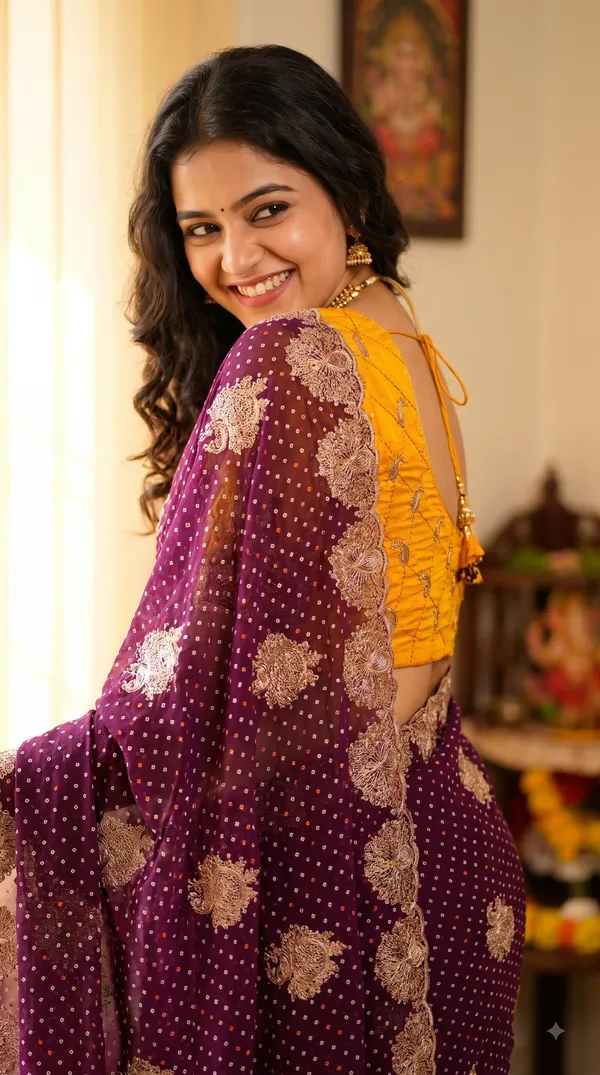 Purple_Silk_Floral_Embroidered_Saree_For_Women