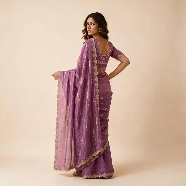 Purple_Organza_Embroidered_Saree_For_Women