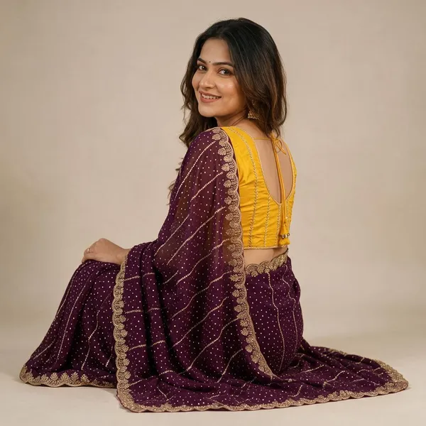 Purple_Silk_Embellished_Sequin_Saree_For_Women
