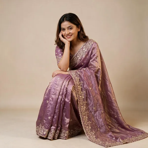 Purple_Organza_Embellished_Saree_For_Women