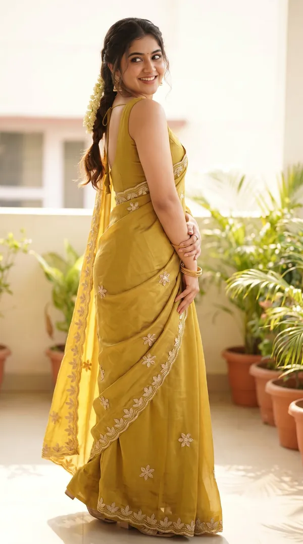 Mustard_Yellow_Silk_Embroidered_Saree_For_Women