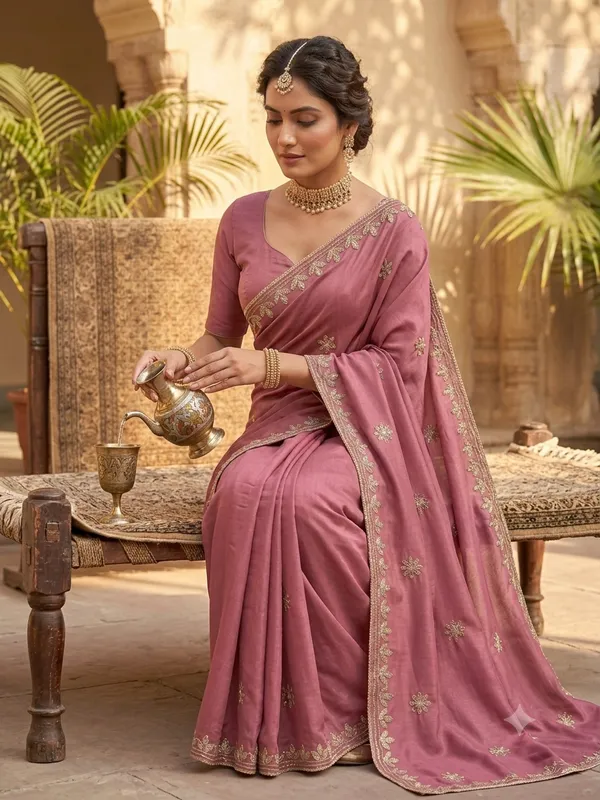Mauve_Silk_Floral_Embroidered_Saree_For_Women
