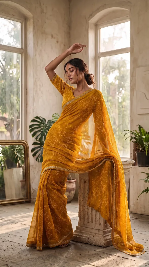 Mustard_Silk_Floral_Printed_Saree_For_Women