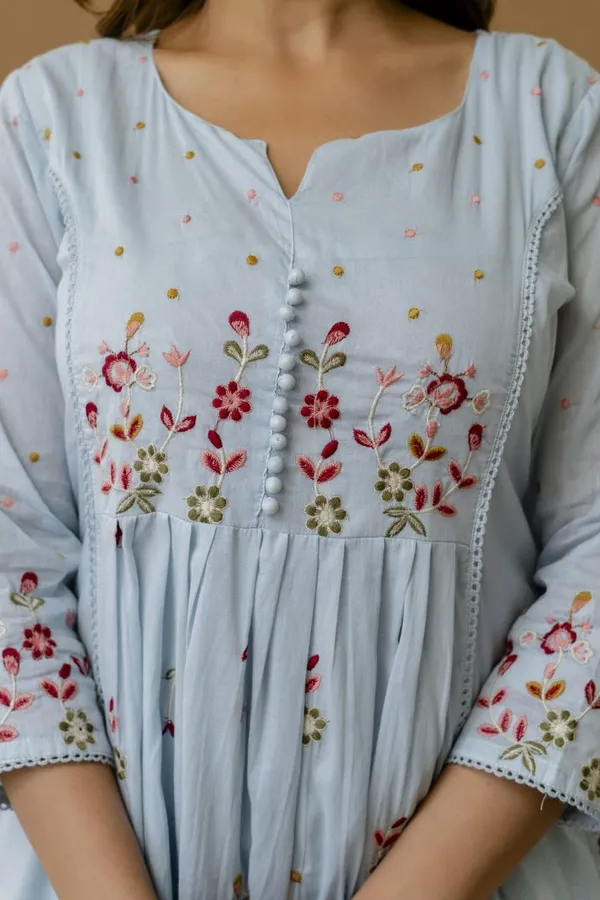 Light_Blue_Silk_Floral_Embroidered_Anarkali_Kurta_Set_For_Women