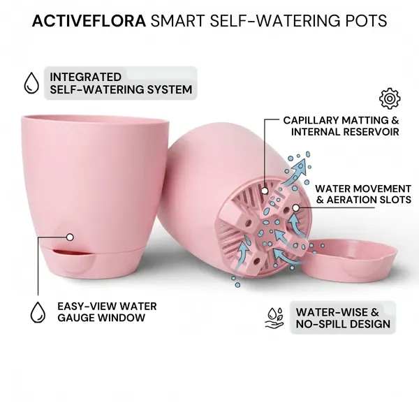 Pink_Plastic_Self_Watering_Pot_With_Water_Reservoir_Pack_Of_2