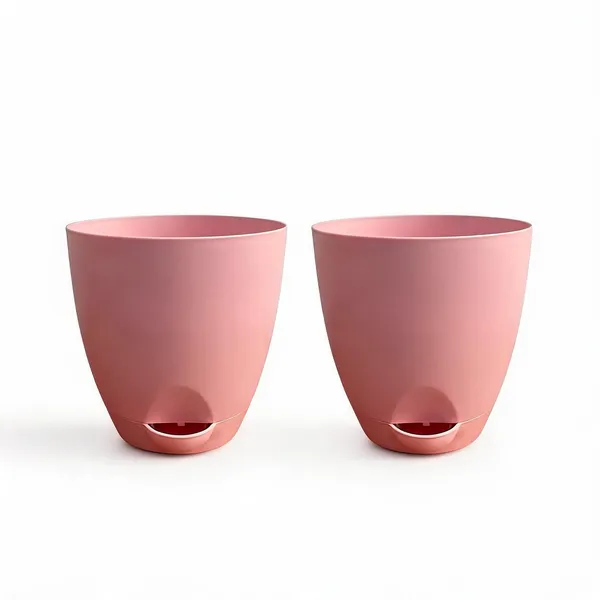 Pink_Plastic_Self_Watering_Pot_With_Water_Reservoir_Pack_Of_2