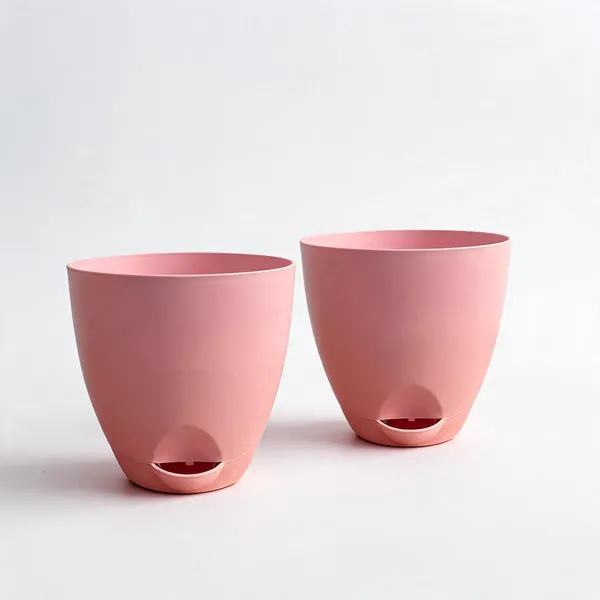 Pink_Plastic_Self_Watering_Pot_With_Water_Reservoir_Pack_Of_2