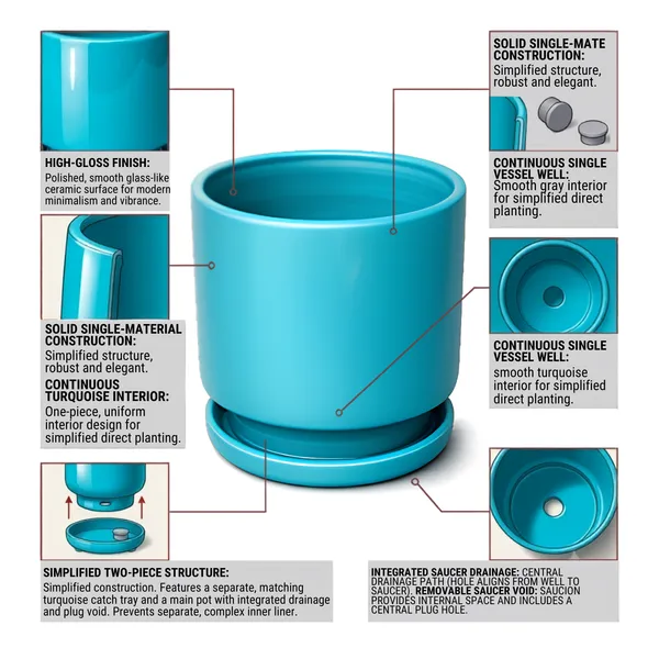 Blue_Ribbed_U_Shape_Ceramic_Tabletop_Planter_Pot