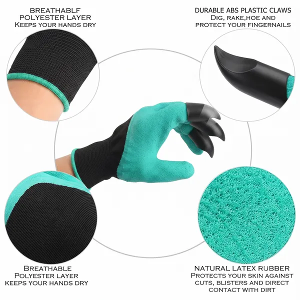 Teal_Coated_Fabric_Gardening_Gloves