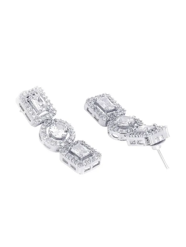 Silver_Alloy_Stone-Studded_Geometric_Necklace_And_Earrings_Set_For_Women