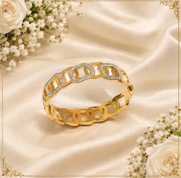 Gold_Stainless_Steel_Rhinestone_Link_Bracelet_For_Women