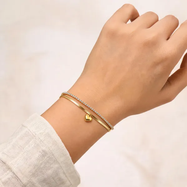 Gold_Stainless_Steel_Layered_Heart_Charm_Bracelet_Set_For_Women
