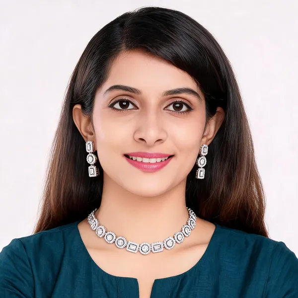Silver_Alloy_Stone-Studded_Geometric_Necklace_And_Earrings_Set_For_Women