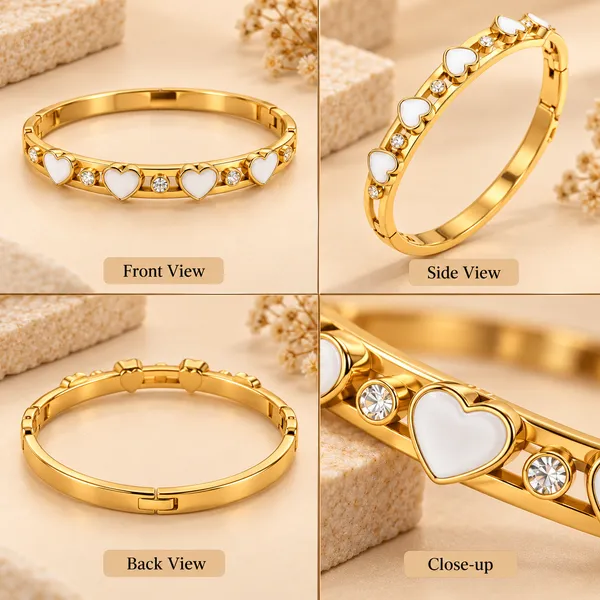 Gold_Stainless_Steel_Heart_Charm_Bracelet_For_Women