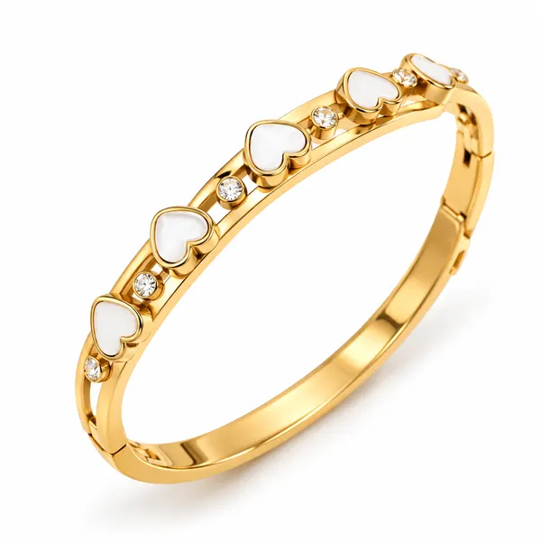 Gold_Stainless_Steel_Heart_Charm_Bracelet_For_Women