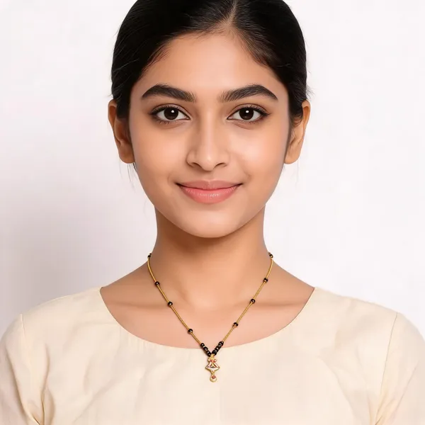 Gold_Black_Beaded_Stainless_Steel_Mangalsutra_Necklace_For_Women