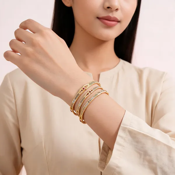 Gold_Stainless_Steel_Embellished_Kada_Bracelet_For_Women