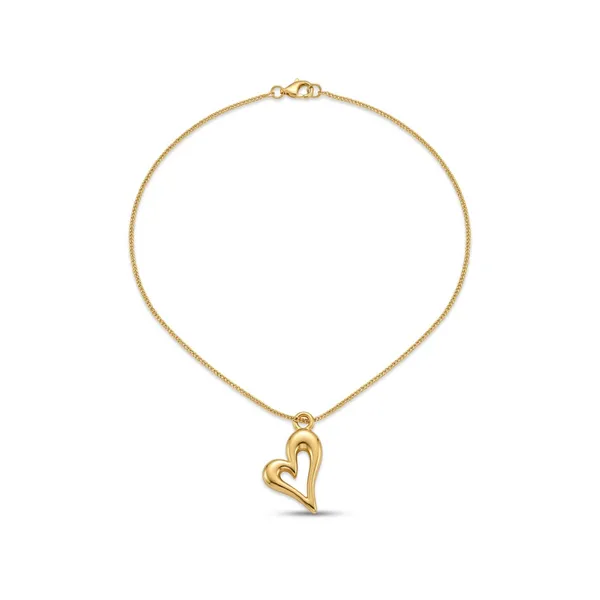 Gold_Tone_Open_Heart_Pendant_Necklace_For_Women