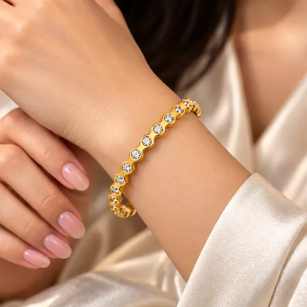 Gold_Stainless_Steel_Crystal_Stone_Bracelet_For_Women