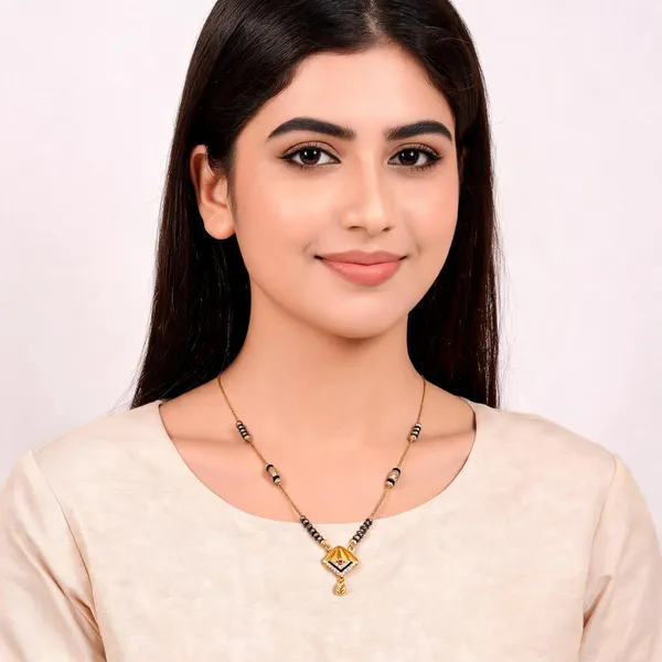Gold_Stainless_Steel_Black_Beaded_Mangalsutra_Necklace_For_Women