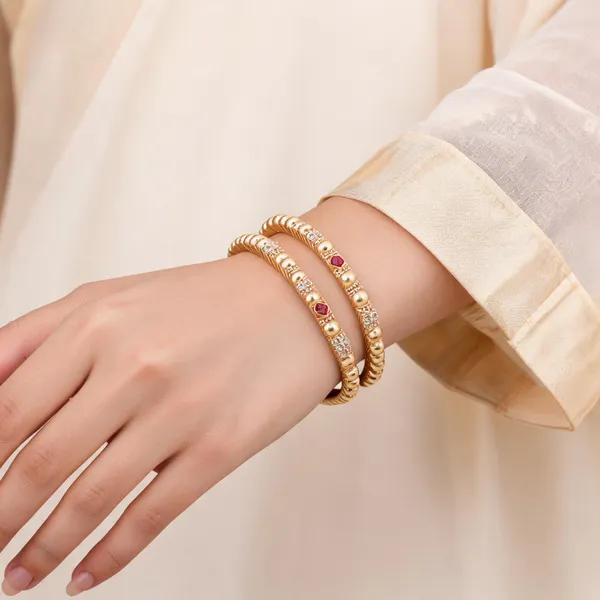 Gold_Stainless_Steel_Stone_Embellished_Kadli_Bangle_For_Women