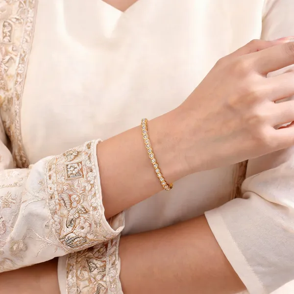 Gold_Stainless_Steel_Crystal_Stone_Bracelet_For_Women