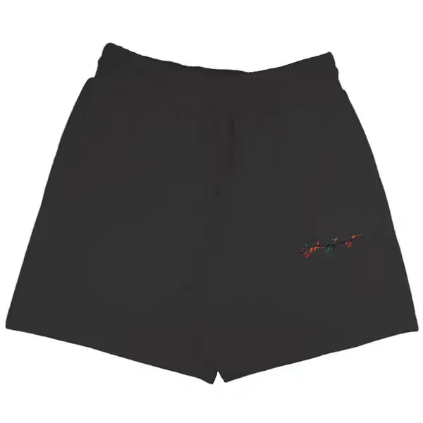 Black_French_Terry_Relaxed_Fit_Heavyweight_Shorts_For_Unisex