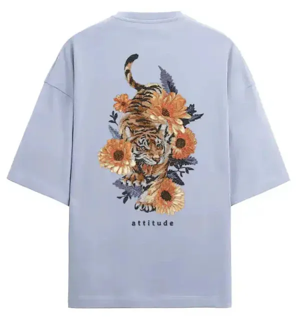 Lavender_Cotton_Oversized_Tiger_Print_T-Shirt_For_Unisex
