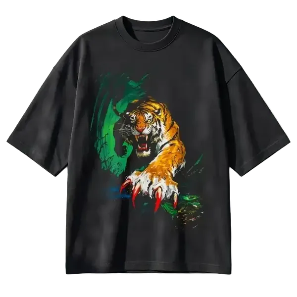 Black_Cotton_Oversized_Unseen_Tiger_Graphic_T-Shirt_For_Unisex