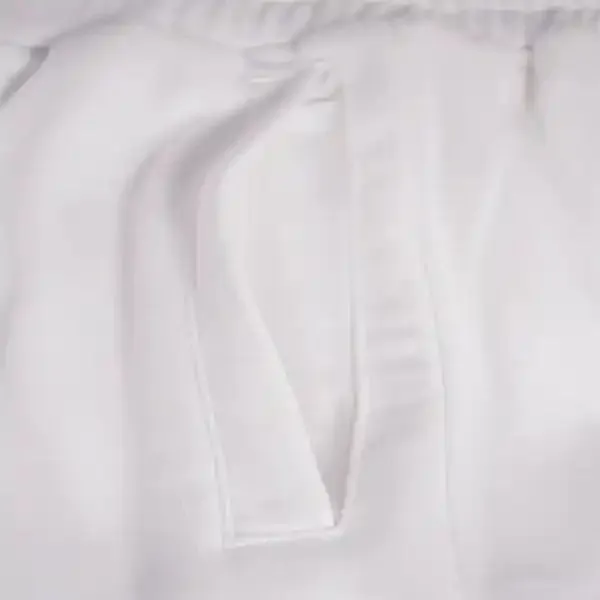 White_French_Terry_Relaxed_Fit_Hope_Shorts_For_Unisex