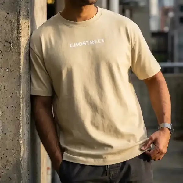 Beige_Supima_Cotton_Regular_Fit_T-Shirt_For_Men