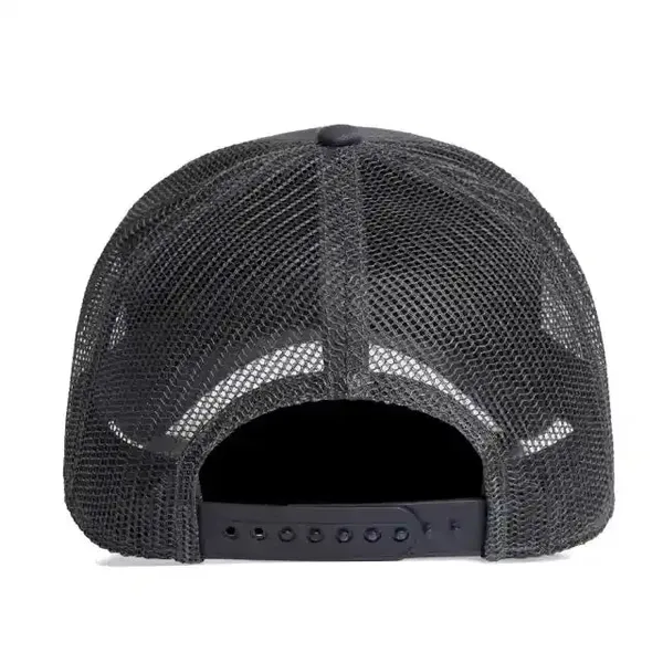 Black_Cotton_6-Panel_Mesh_Snapback_Cap_For_Unisex