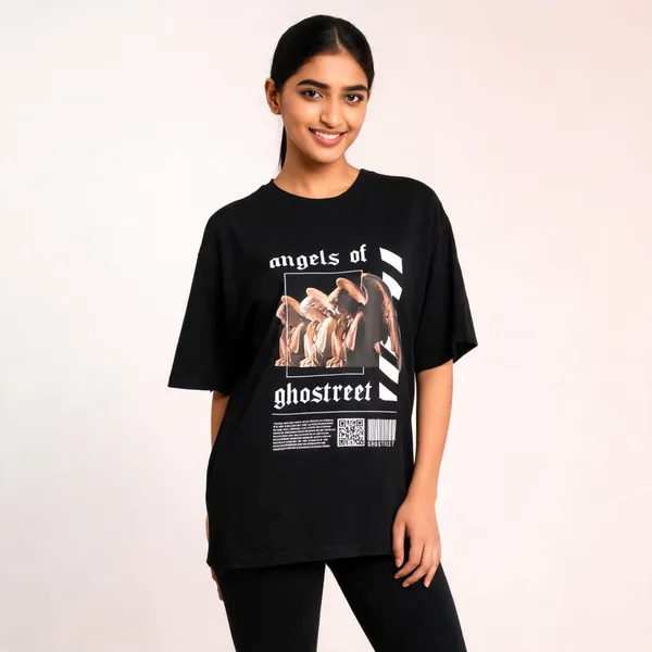 Black_Cotton_Oversized_Angel_Graphic_T-Shirt_For_Unisex