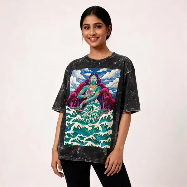 Black_Cotton_Oversized_Acid_Wash_Mother_Nature_T-Shirt_For_Unisex