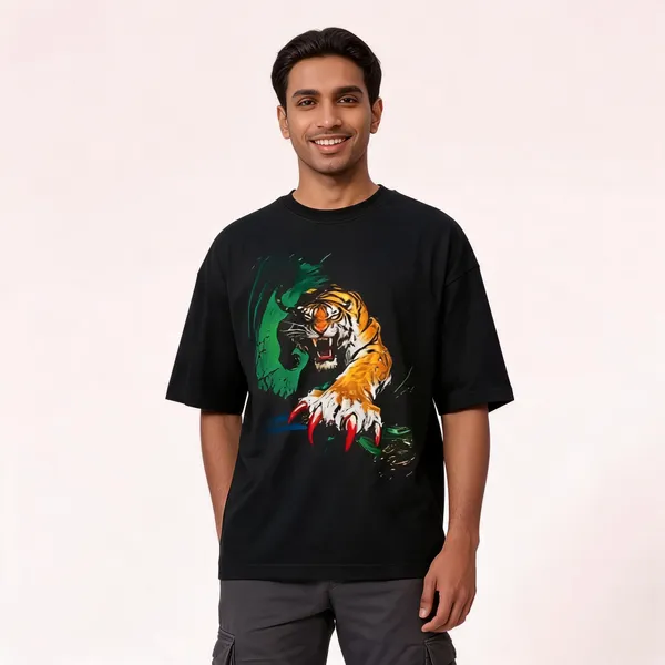 Black_Cotton_Oversized_Unseen_Tiger_Graphic_T-Shirt_For_Unisex
