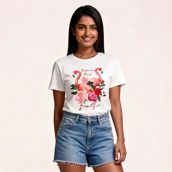 White_Cotton_Stretch_Fit_T-Shirt_For_Women