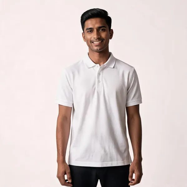 White_Cotton_Minimalist_Polo_T-Shirt_For_Unisex