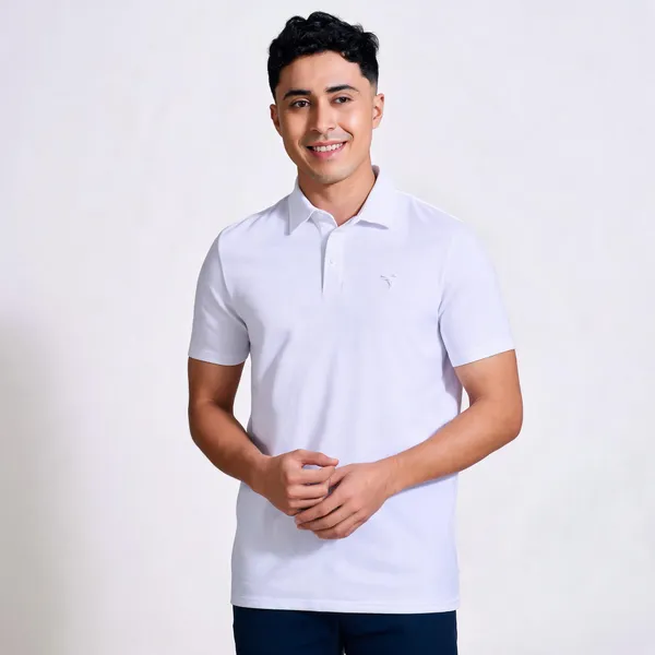 White_Polyester_Regular_Fit_Polo_T-Shirt_For_Men
