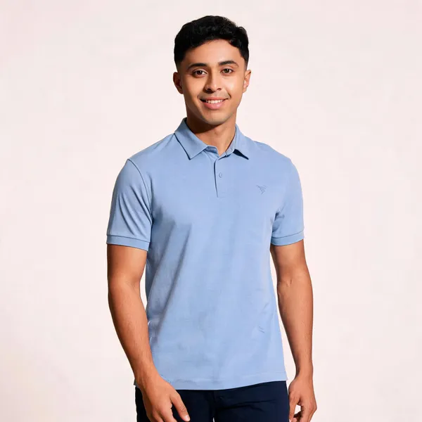 Light_Blue_Polyester_Polo_T-Shirt_For_Men