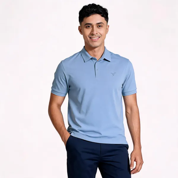 Light_Blue_Polyester_Polo_T-Shirt_For_Men