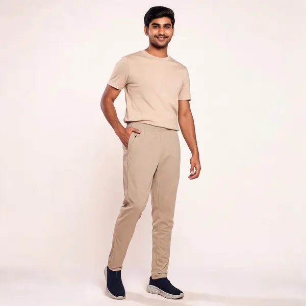 Beige_Polyester_Tapered_Track_Pants_For_Men