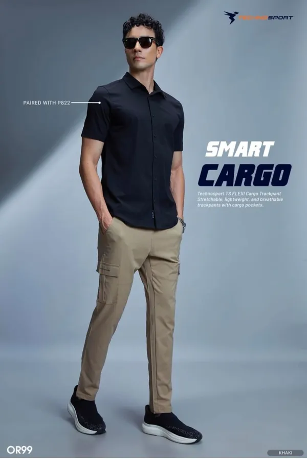 Khaki_Flexi_Cargo_Trackpants_for_Men