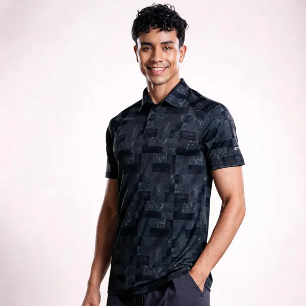 Black_Polyester_Performance_Polo_T-Shirt_For_Men
