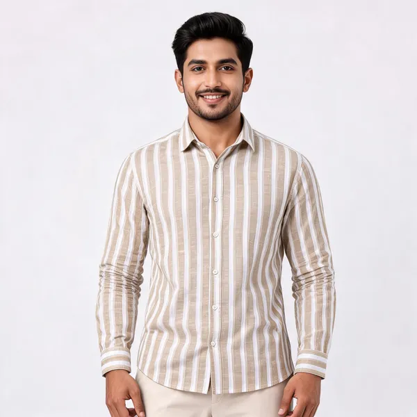 Beige_Cotton_Linen_Slim_Fit_Shirt_For_Men